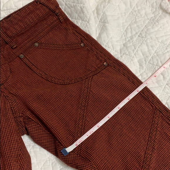 Free people pants/jean orange and black size W 26 - Picture 8 of 8